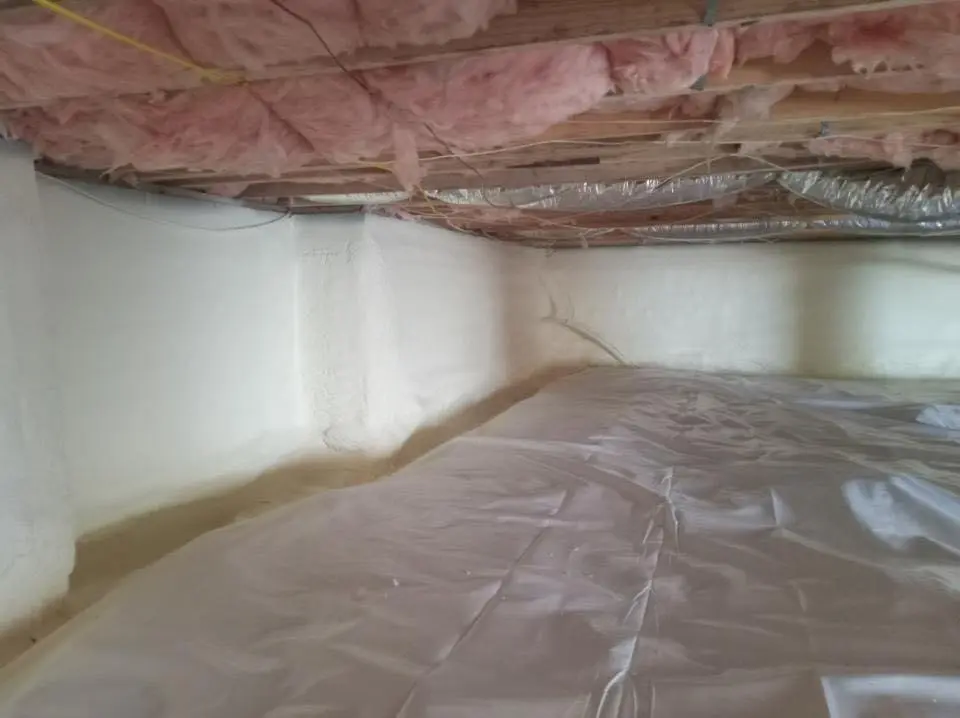 Crawl space encapsulation with closed-cell spray foam for Spray Foam Roofing in Mesa